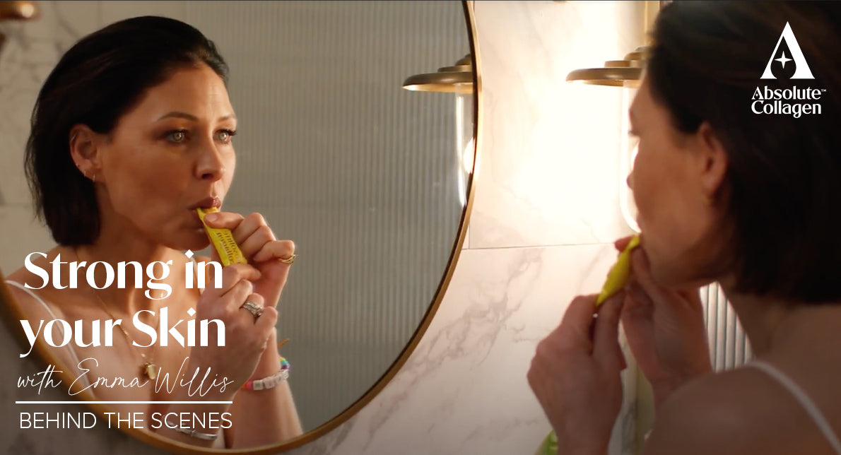 Behind the scenes of our Strong in your skin campaign with Emma Willis 💛✨